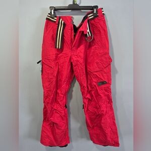 womens burton dryride red ski snowboard insulated pants